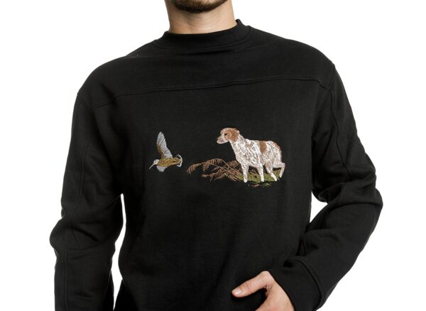 Sweat-shirt brodé chasse Bartavel