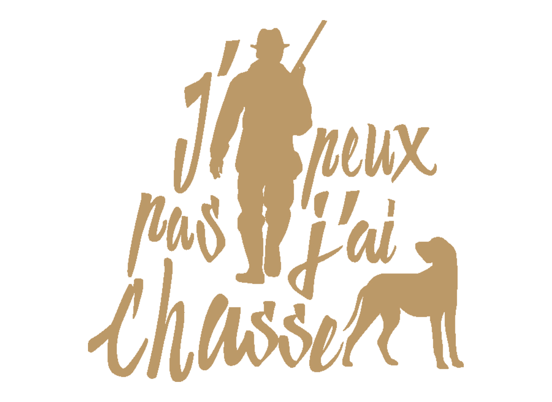 Motif transfert chasse T1170 JJP j'ai chasse