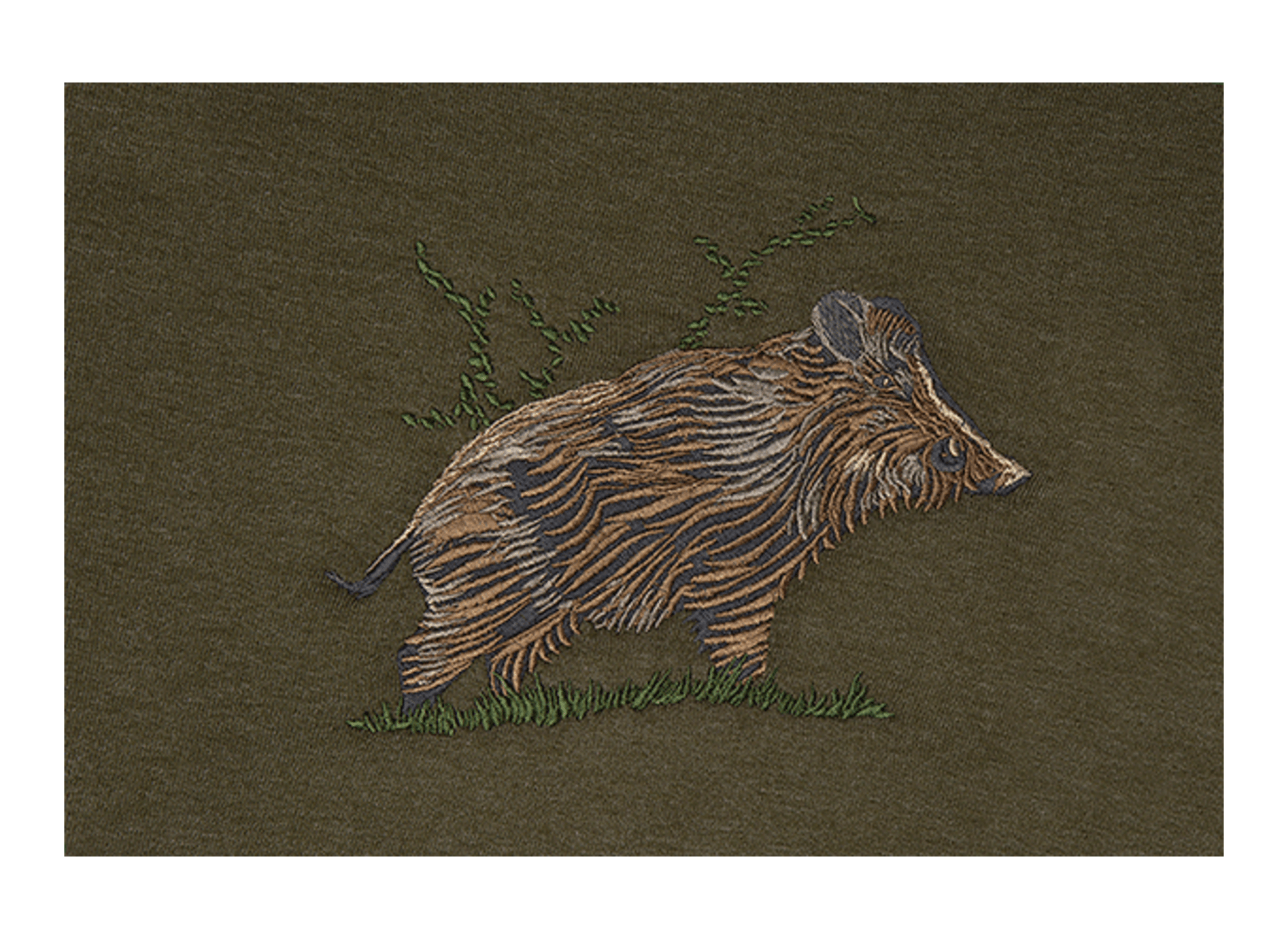 Broderie chasse