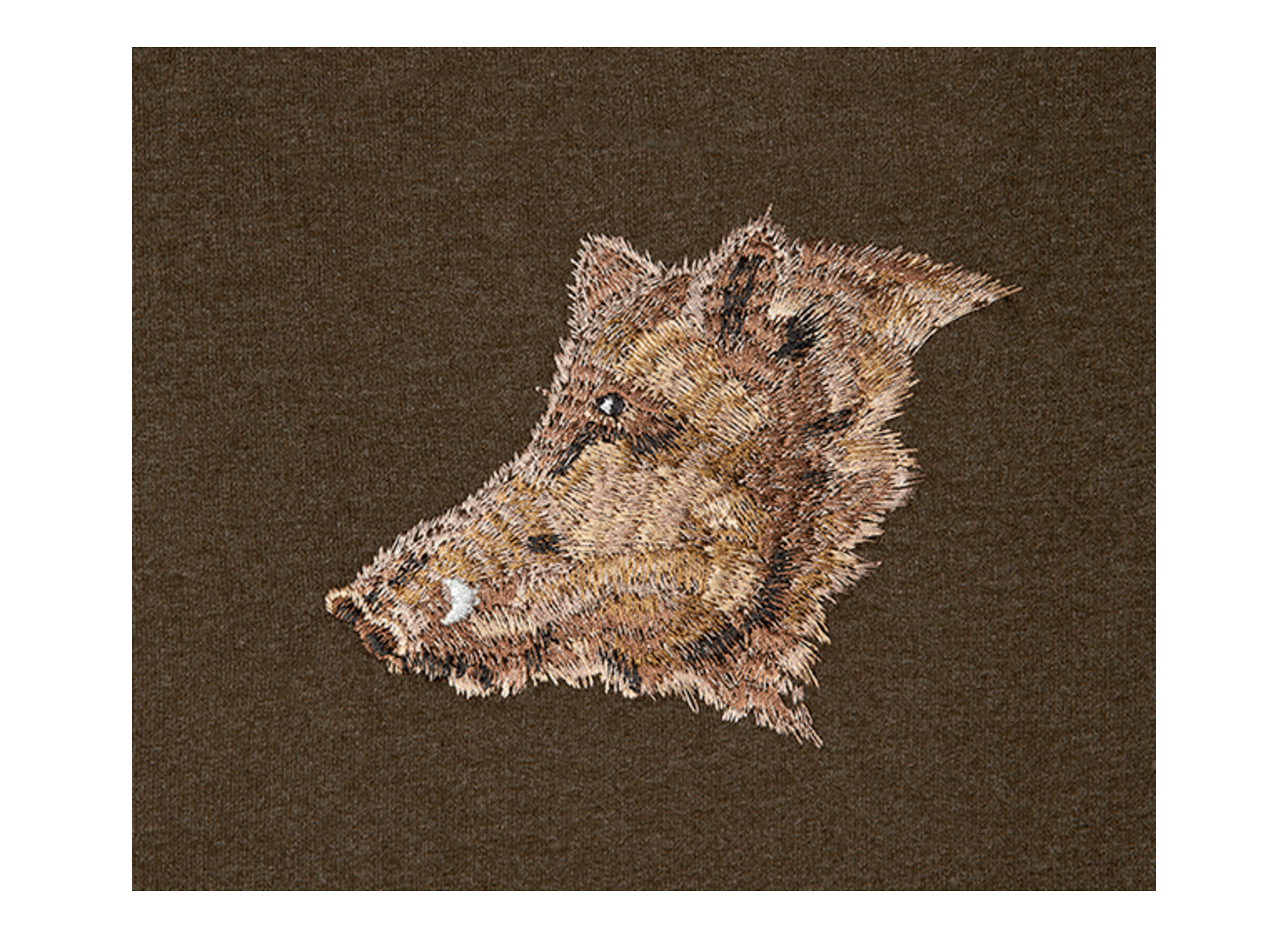 broderie chasse S140 tête de sanglier