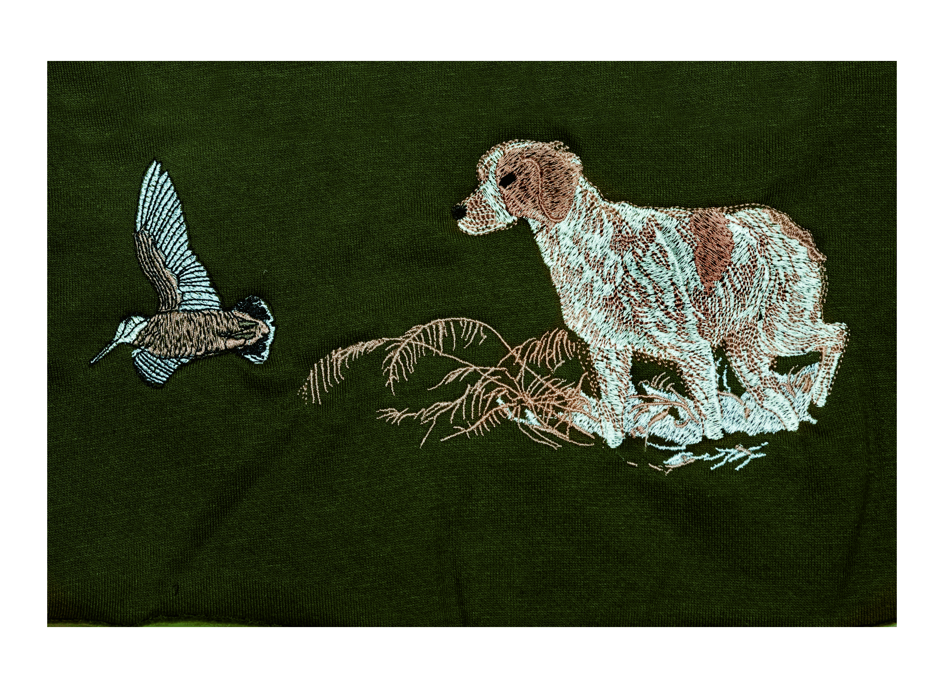 broderie chasse S143 sanglier bécasse