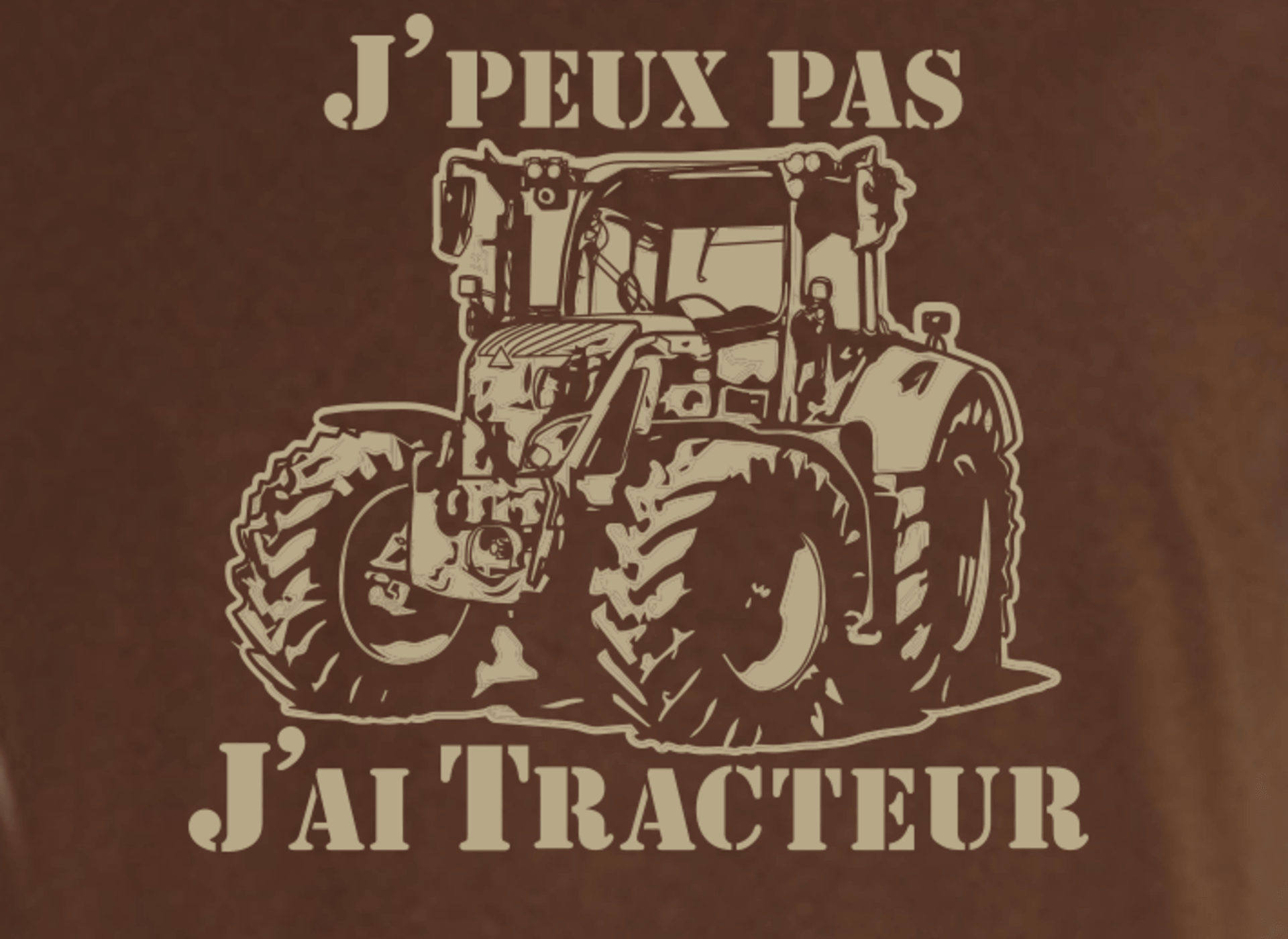 Thème Jardin - Motif tracteur