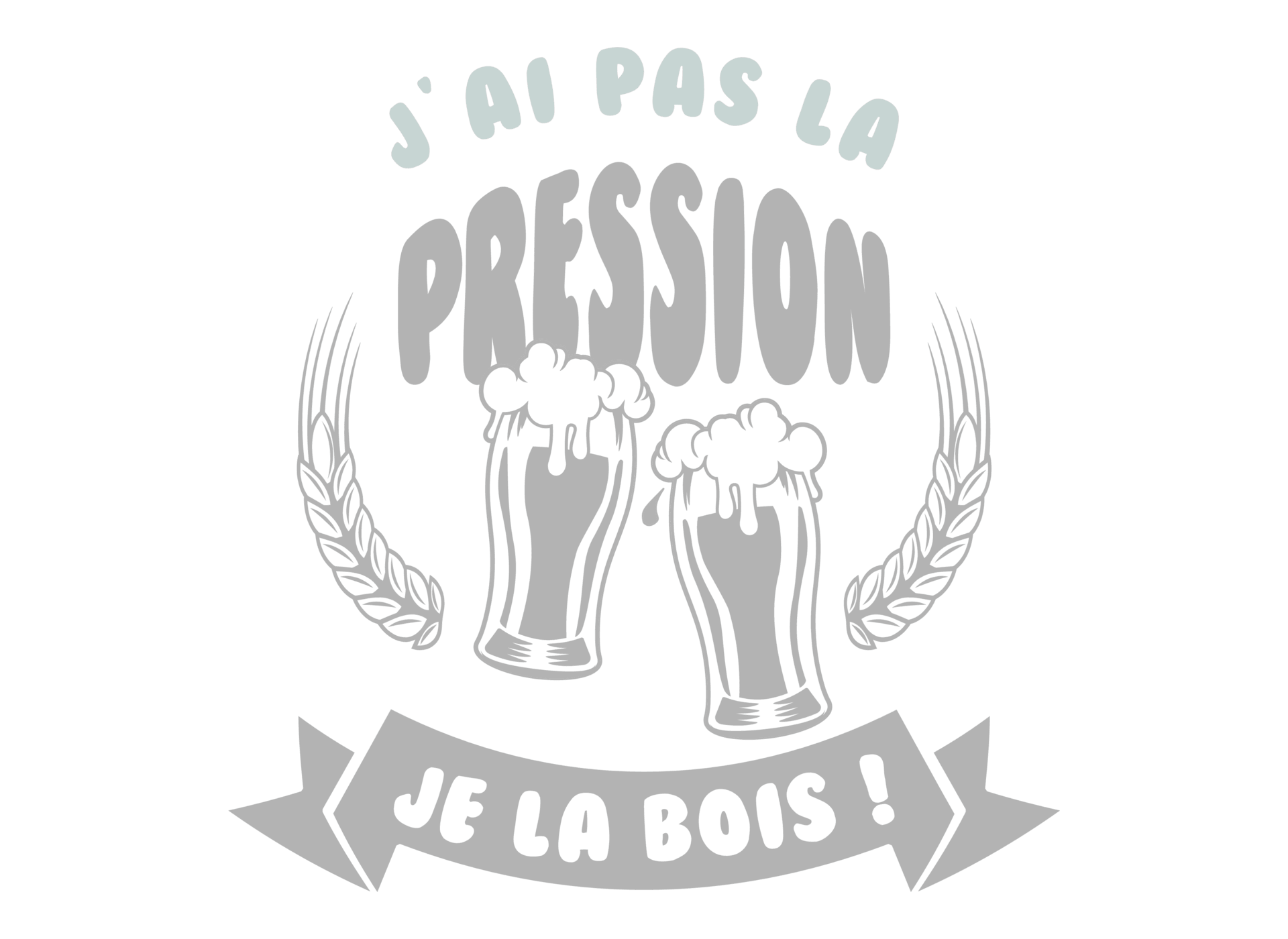 motif tablier TA614 J'ai  pas la pression