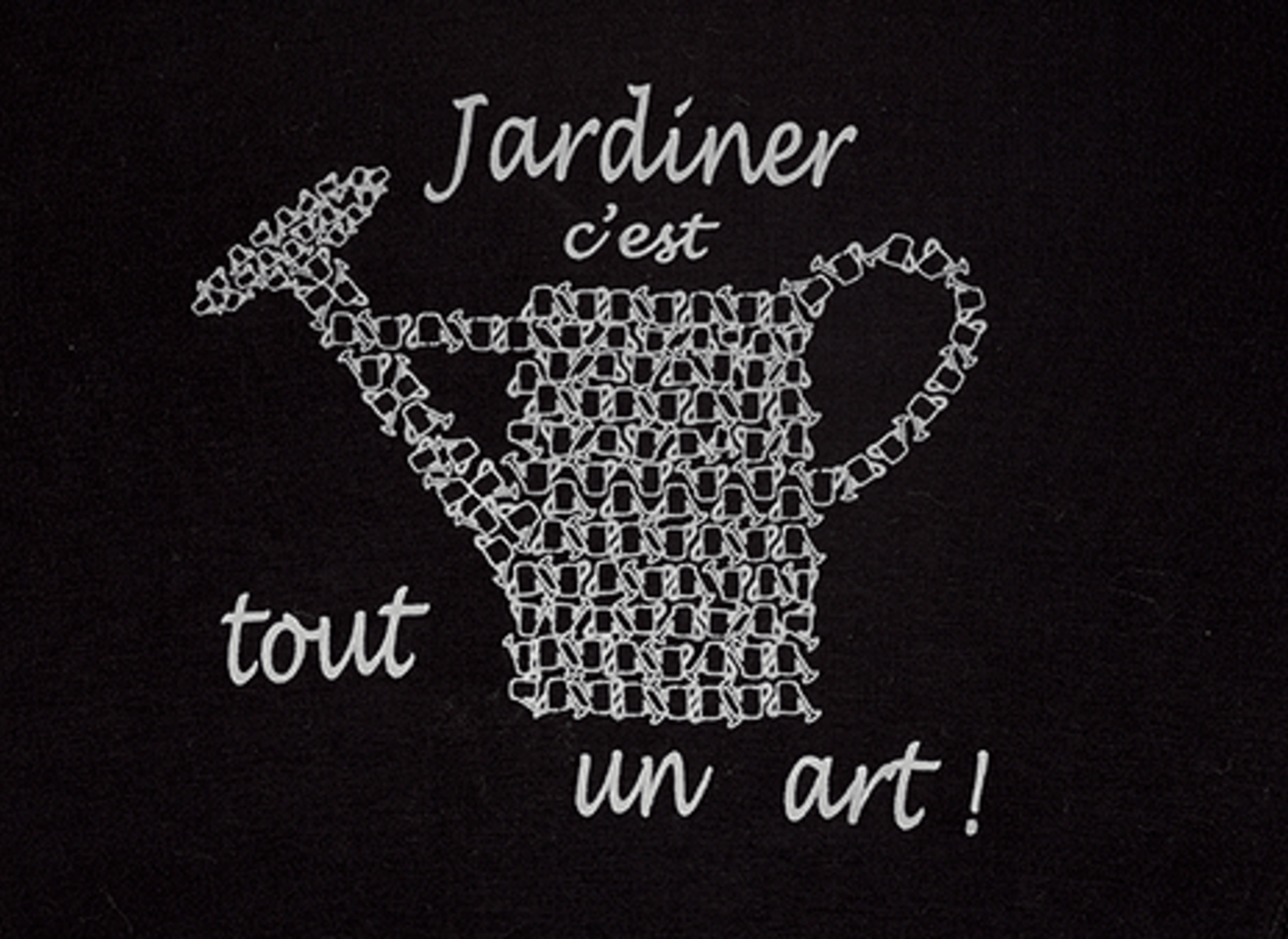 motif tablier TA108 Jardiner c'est tout un art