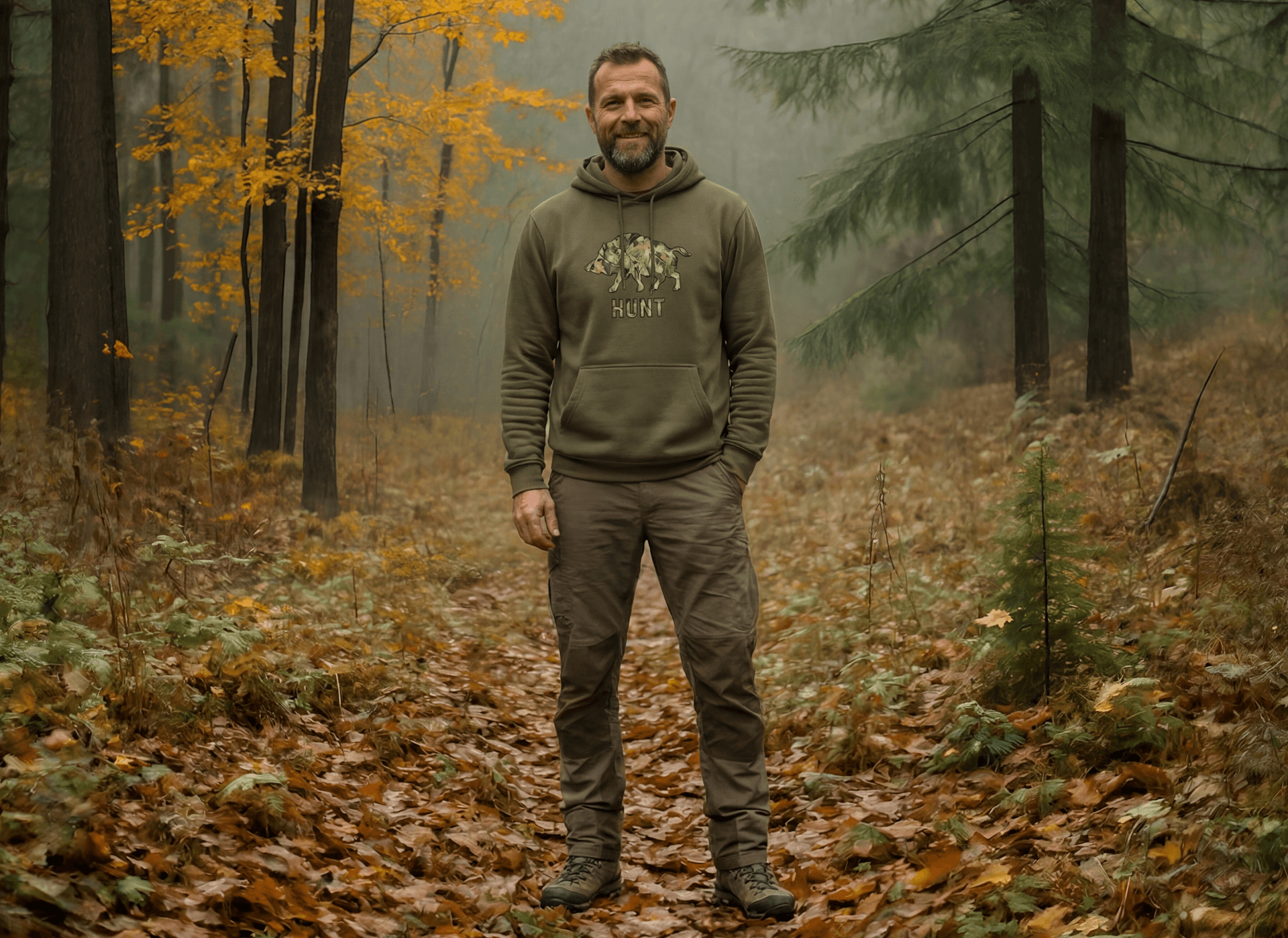 sweat-shirt à capuche HOODIE CHASSE