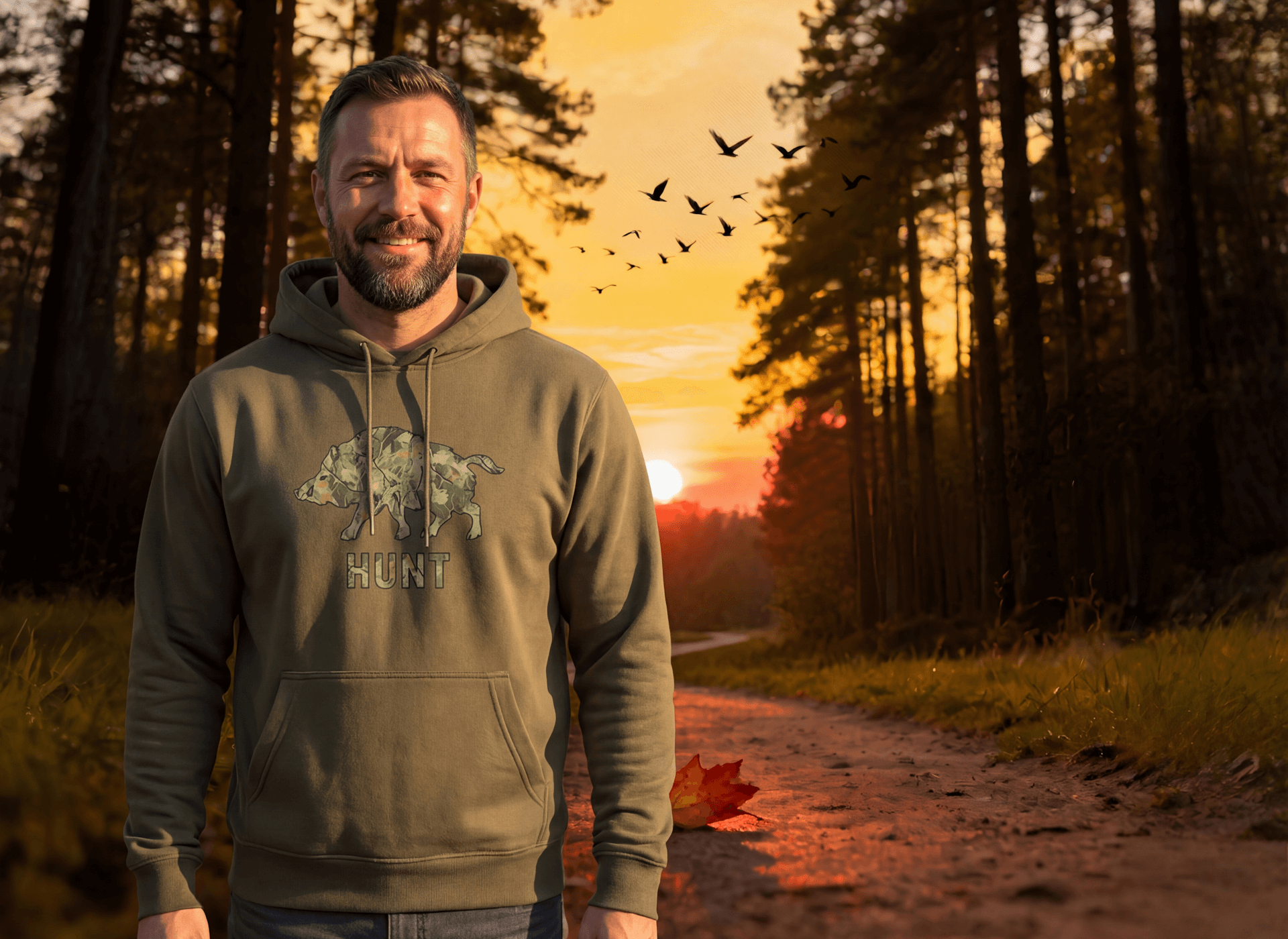 sweat-shirt à capuche HOODIE CHASSE - Variante 2