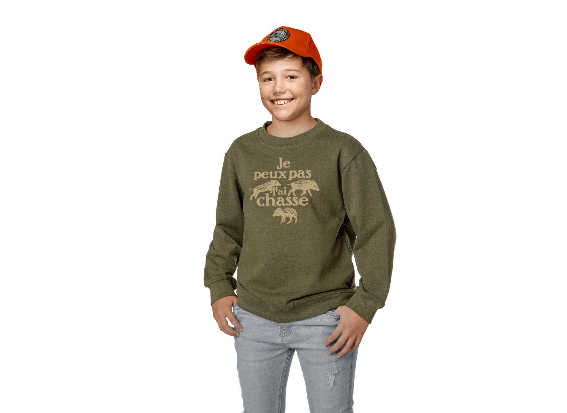 SWEAT-SHIRT nature enfant col rond